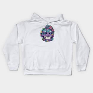 Trippy flowerface Kids Hoodie